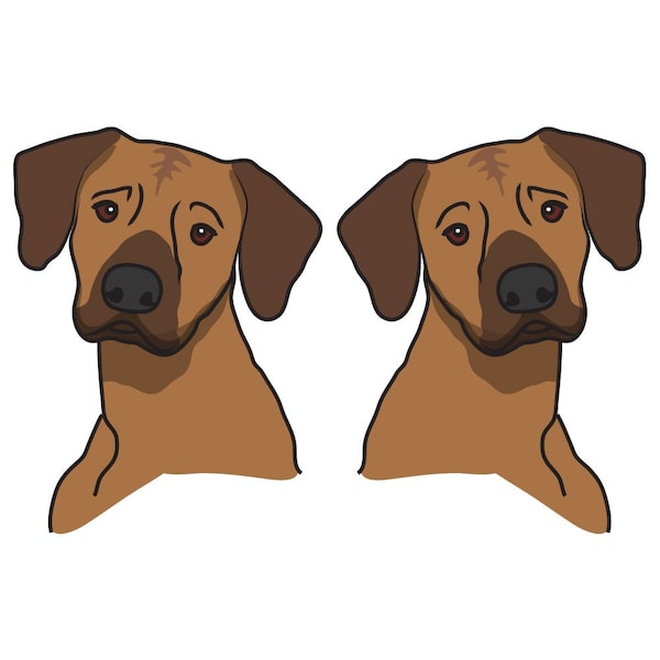 Rhodesian Ridgeback Dog Decal, Dog Lover Decor Vinyl Sticker